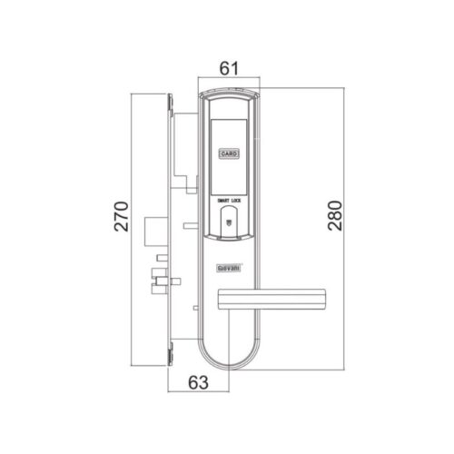 Thiết kế của Khóa điện tử Giovani GSL-126C135